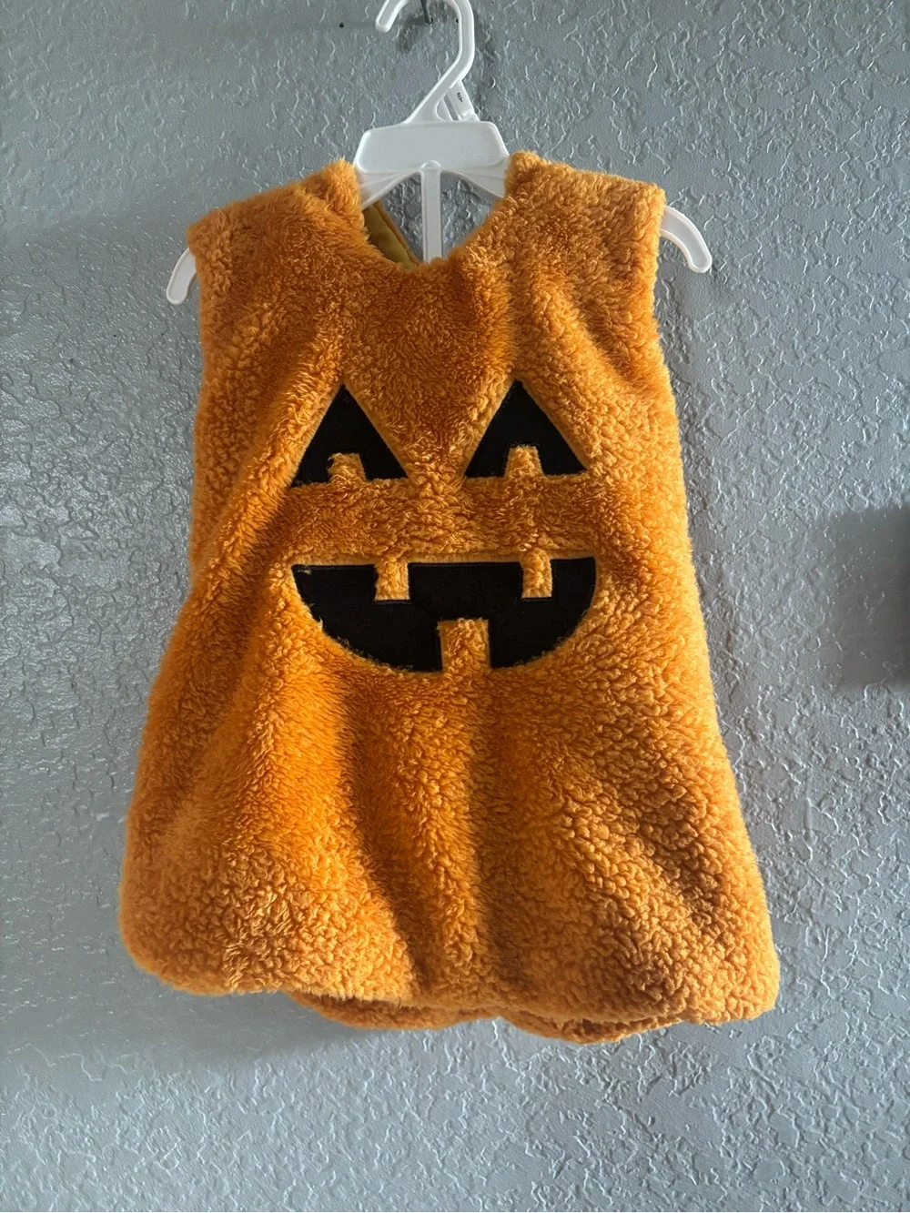 Baby Orange Pumpkin Plush Costume Dress